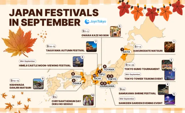 9月の日本の祭り
